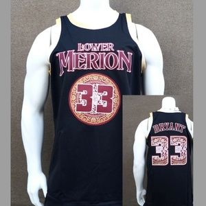 NEW Kobe Bryant Lower BK Men's Headgear Classics Embroidered Jersey